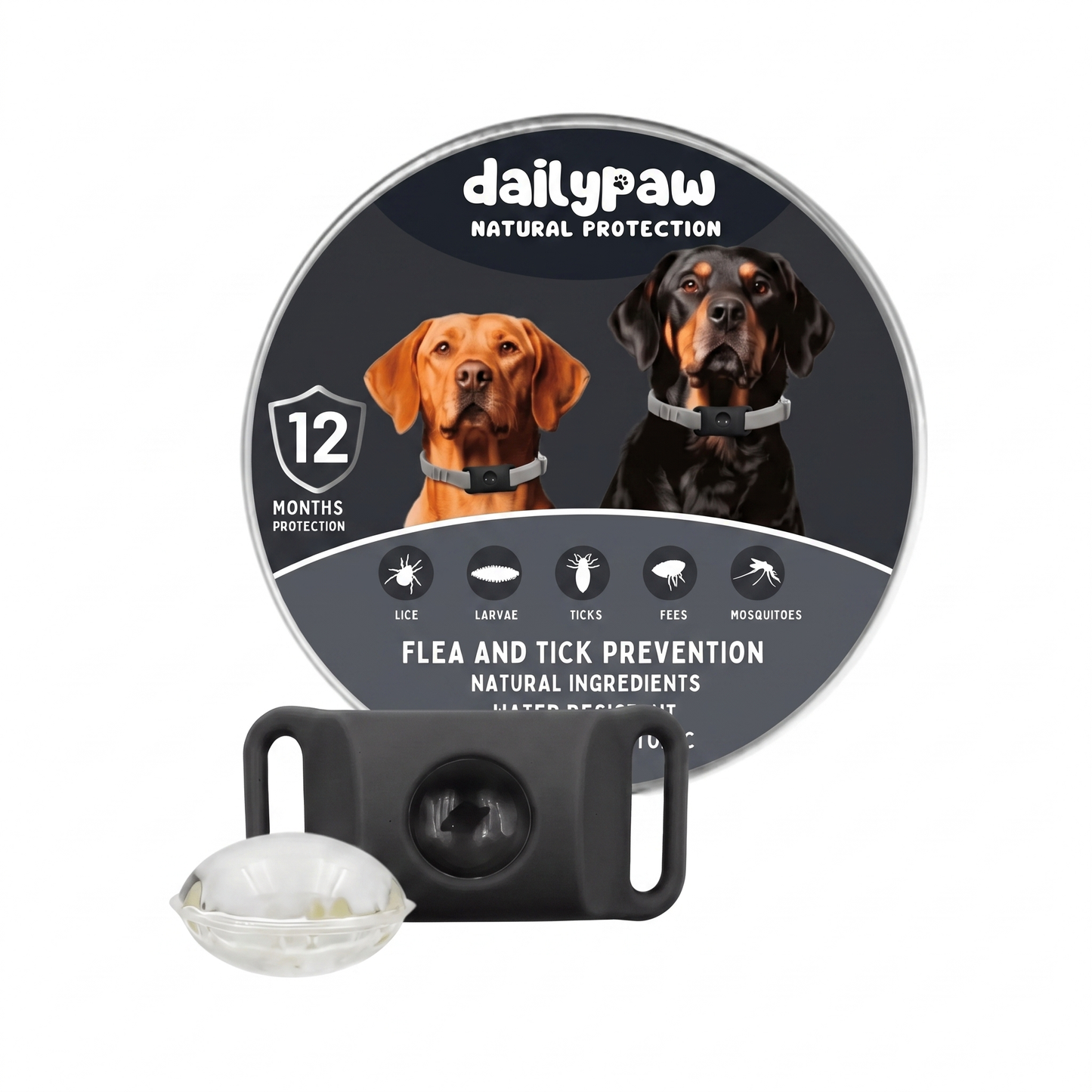 DailyPaw - Natural Flea & Tick Tag for Dogs