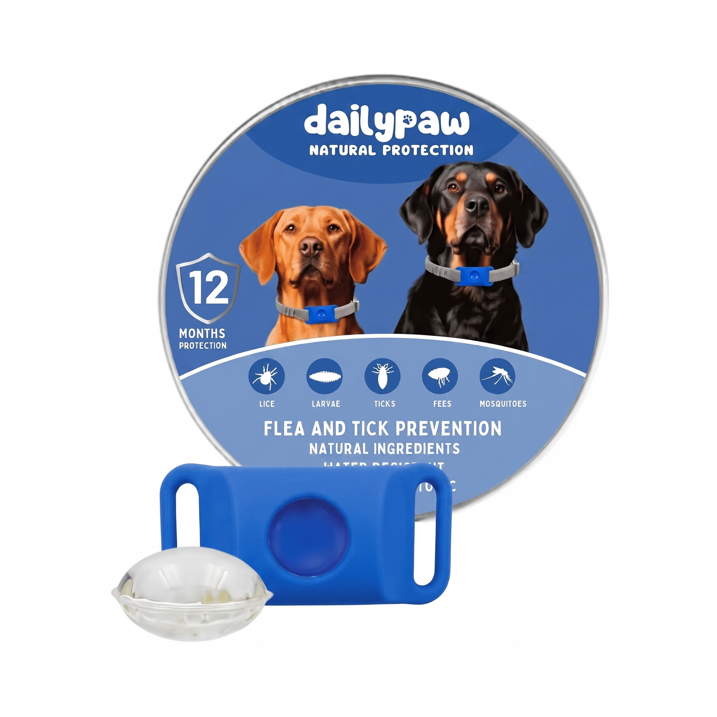 DailyPaw - Natural Flea & Tick Tag for Dogs